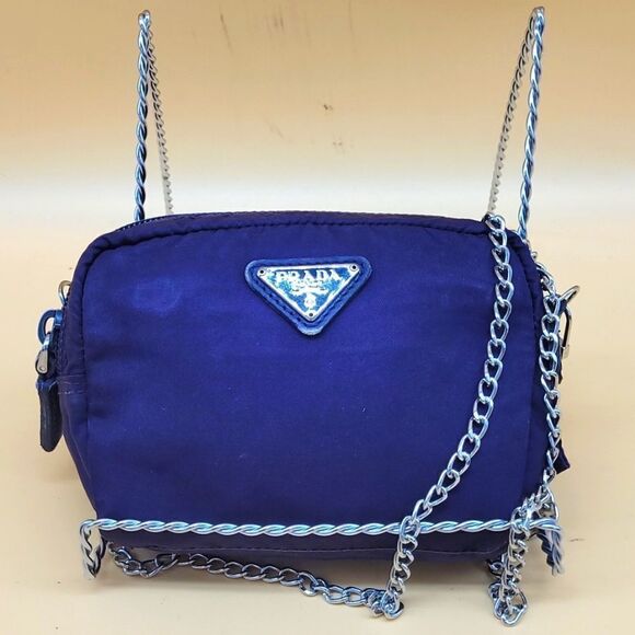 Authentic Prada Mini Pouch on Chain - Picture 1 of 10